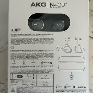 AKG N400 noise canceling earbuds NEW